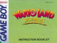 Wario Land Super Mario Land 3 - Manual - GB - Game Boy Land