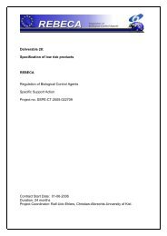 Deliverable 28: Specification of low risk products REBECA ...