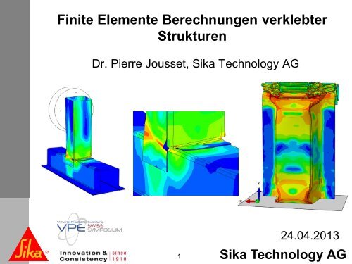 Sika Technology AG - bei der IG VPE Swiss