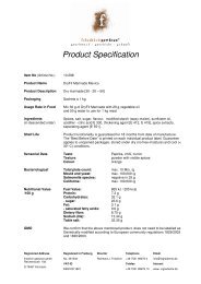 Product Specification - Friedrich Ingredients