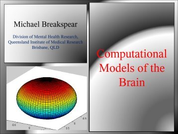 Computational models of the brain (Michael Breakspear)