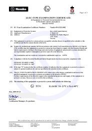 [1] EC-TYPE EXAMINATION CERTIFICATE II 2G Ex ... - Datamatik AS