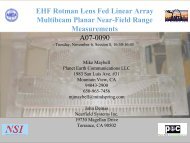 EHF Rotman Lens Fed Linear Array Multibeam Planar Near-Field ...