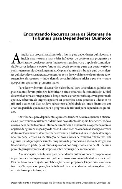 National Drug Court Institute - Embaixada dos Estados Unidos no ...