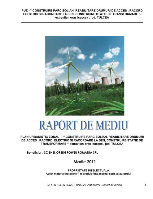 Raport de mediu Isaccea - Enel