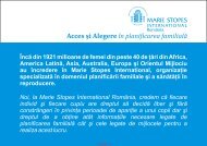 Brosura Prezentare Clinica - Marie Stopes International RomÃ¢nia