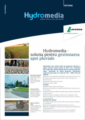 Hydromedia Fisa Produs - Lafarge