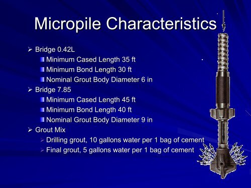 Micropiles - Design Parameters Interpreted from 280 Load Tests, Dr ...