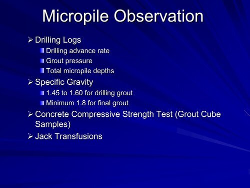 Micropiles - Design Parameters Interpreted from 280 Load Tests, Dr ...