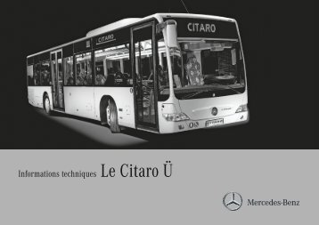 Informations techniques Le Citaro Ü