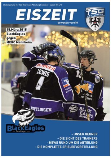 Black Eagles Reutlingen vs MERC Mannheim Eiszeit 150315