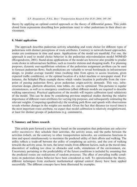 Pedestrian route-choice and activity scheduling theory and models