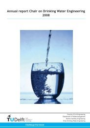 Annual report Chair on Drinking Water Engineering 2008 - TU Delft