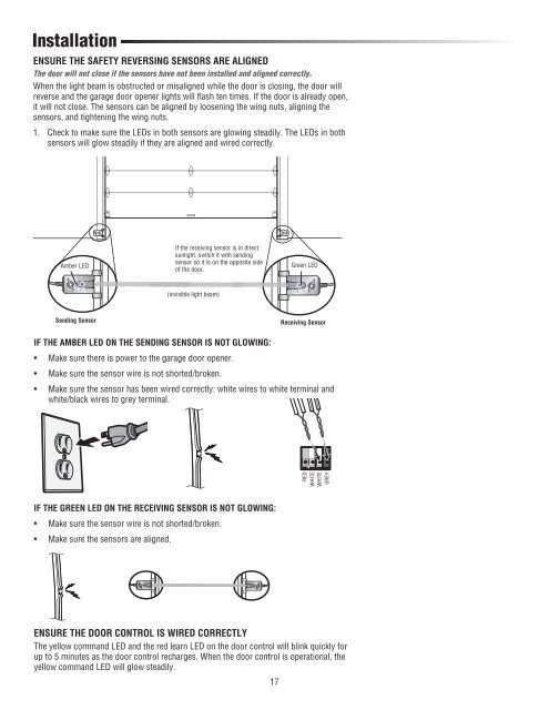 Download Prodigy Instruction Manual PDF file - Raynor Garage Doors