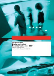 Diplomarbeiten Sommersemester 2004 - Departement Wirtschaft ...