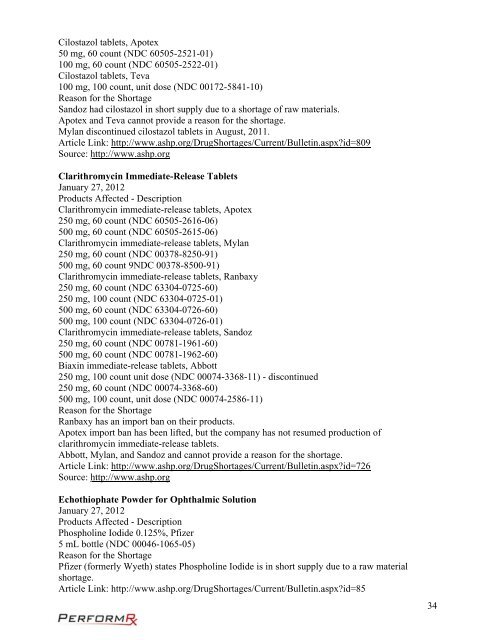 February 2012 Drug Update Information - Pharmacy Benefits ...