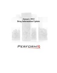 January 2012 Drug Update Information - Pharmacy Benefits ...