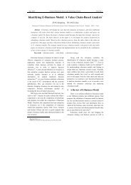 Identifying E-Business Model: A Value Chain-Based Analysis