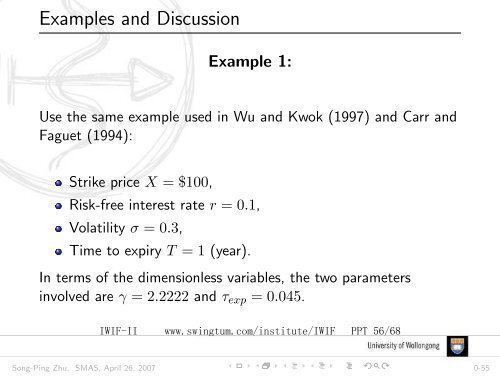 Pricing American Options - an Important Fundamental Research in ...