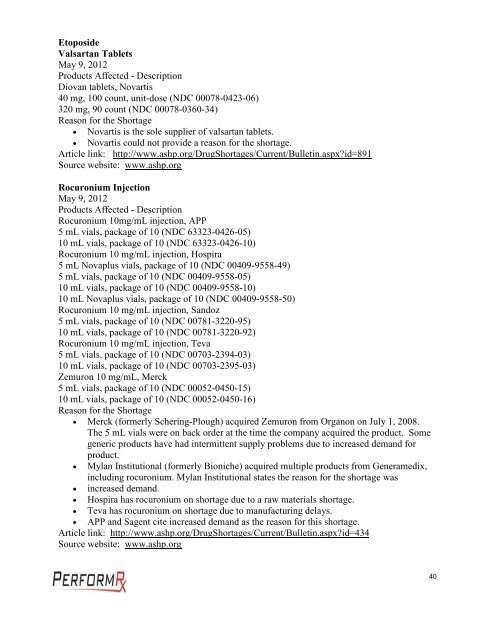 June 2012 Drug Information Update - Pharmacy Benefits ...