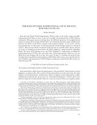 The Role of Public International Law in the WTO: How Far Can We ...