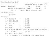 Solution Problem 12.27 Volume/cm Molar volume t/â Known ...