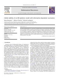 Global stability of an SIR epidemic model with information ...