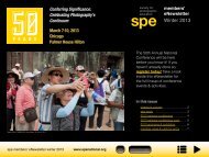 to download the full newsletter - Society for Photographic Education
