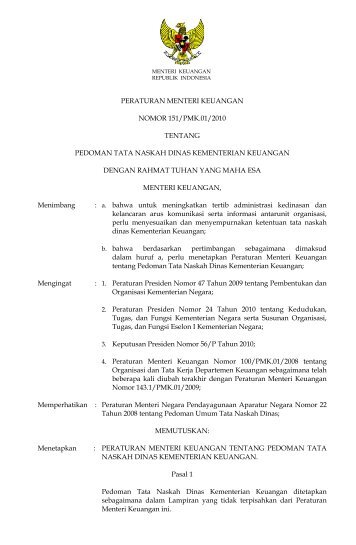 Pdf - Inspektorat Jenderal Kementerian Keuangan - Departemen ...