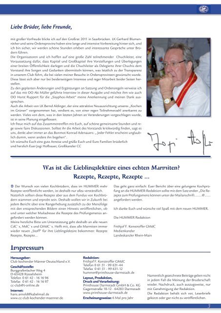 Download dieser Ausgabe (PDF, 4 MB) - CC-Club kochender Männer