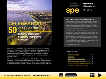 to download the full newsletter - Society for Photographic Education