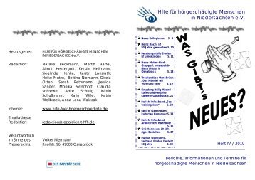 Hilfe für hörgeschädigte Menschen in Niedersachsen e.V.