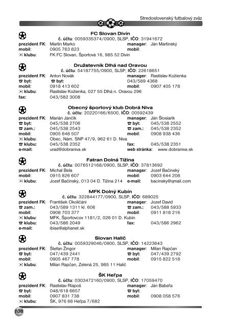 Rozpis sútaží kompletný - Stredoslovenský futbalový zväz