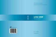 LOGI 2009 - LOGI - Scientific Journal on Transport and Logistics