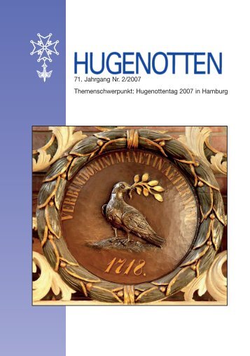 71. Jahrgang Nr. 2 - Deutsche Hugenotten-Gesellschaft eV