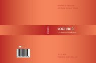 LOGI 2010 - LOGI - Scientific Journal on Transport and Logistics