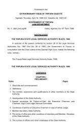 The Tripura State Legal Services Authority Rules, 1998