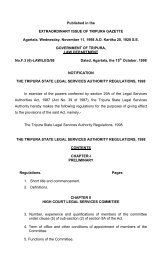 The Tripura State Legal Services Authority Rugulations, 1998