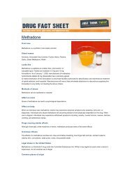 Methadone Fact Sheet - Drug-Free Action Alliance