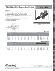 RELIEFMASTERÂ® Change-Over Manifold - Mueller Industries