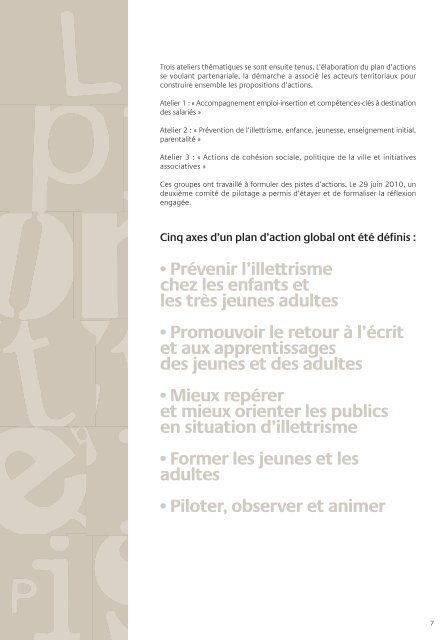 Annexes PrÃ©venir et lutter contre l'illettrisme - Ville d'Aubervilliers