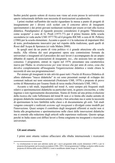 Malara, N.A.(2002). - Seminario Nazionale di Ricerca in Didattica ...