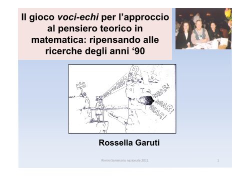 Garuti parte III - Seminario Nazionale di Ricerca in Didattica della ...