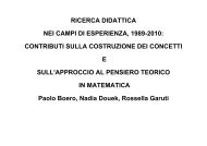 Boero parte I - Seminario Nazionale di Ricerca in Didattica della ...