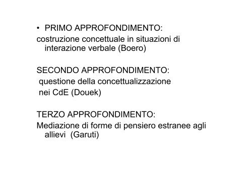 Boero parte I - Seminario Nazionale di Ricerca in Didattica della ...