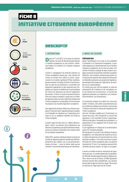 DÃMOCRATIE PARTICIPATIVE : guide des outils pour - Think Tank