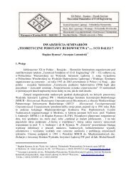3. Ocassional paper on XX-th seminar - Wydział Inżynierii Lądowej