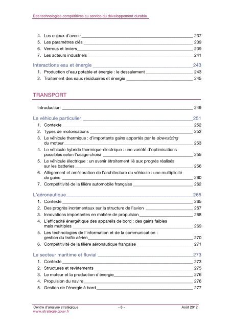 Rapport CAS Technologies competitives - D'Dline 2020