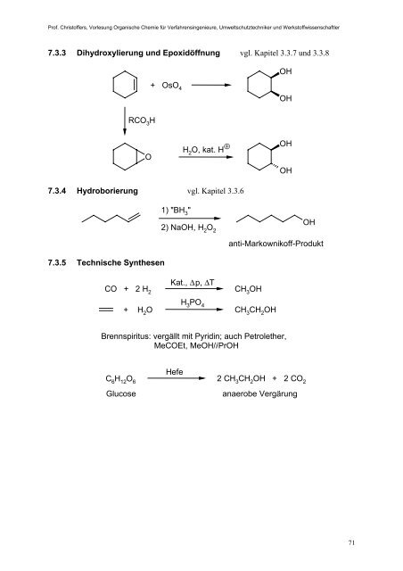 R - Organische Chemie - Christoffers