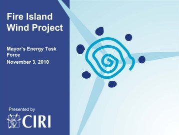 Fire Island Wind Project - Municipal Light and Power